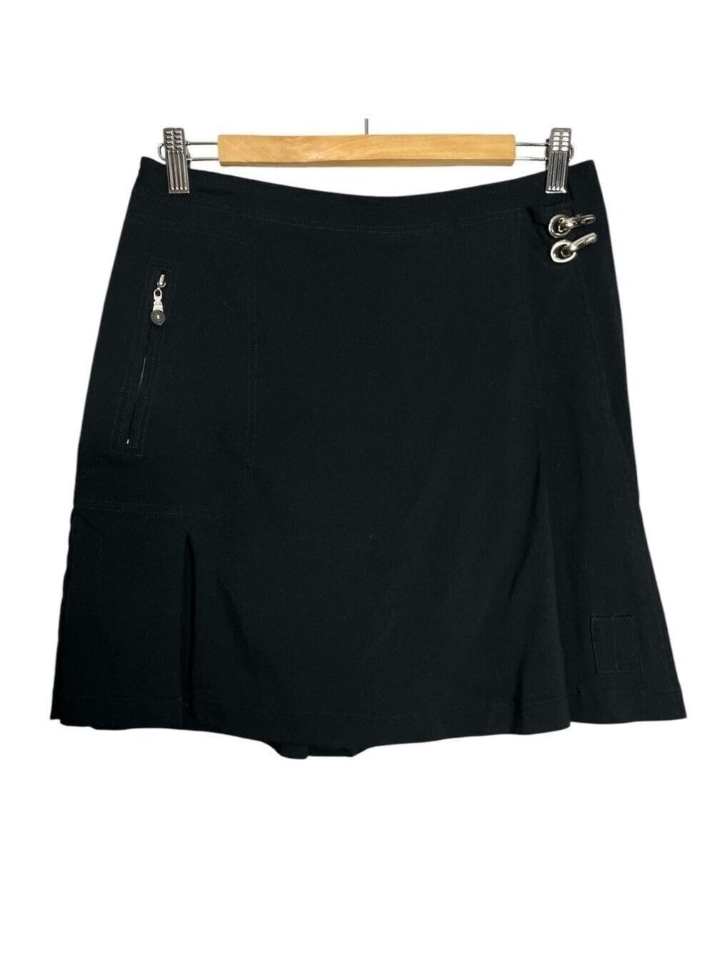 Jamie Sadock Golf Skort Stretch Pleated Shorts Zip Pocket, size 8